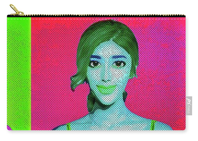 Female Zip Pouch featuring the photograph A Warholian Wonder by Jack Torcello