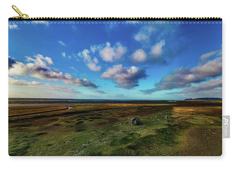 Loleta Zip Pouch featuring the photograph Abandoned on the Delta by Steve Bunch