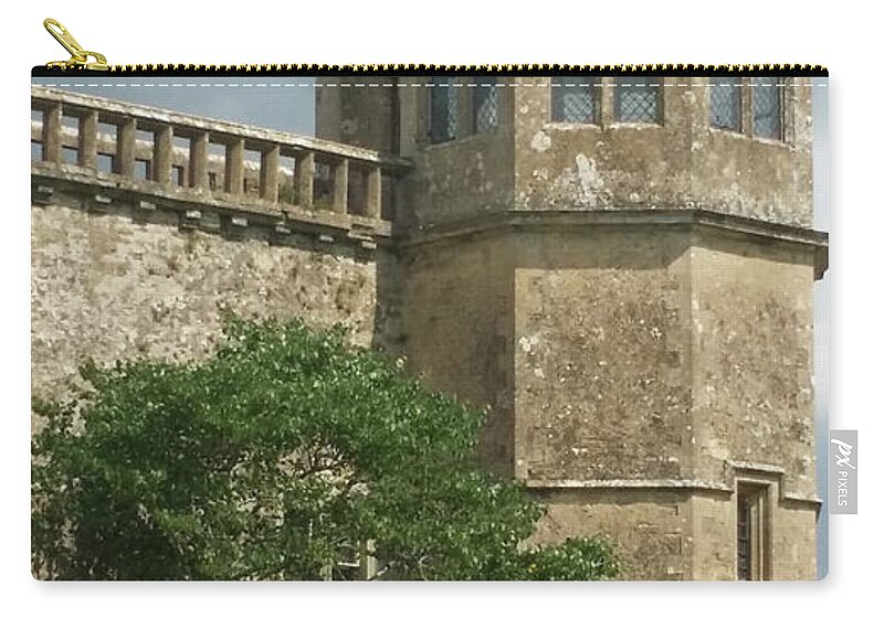 Abbey Images Zip Pouch featuring the photograph Abbey in the Cotswolds by Roxy Rich
