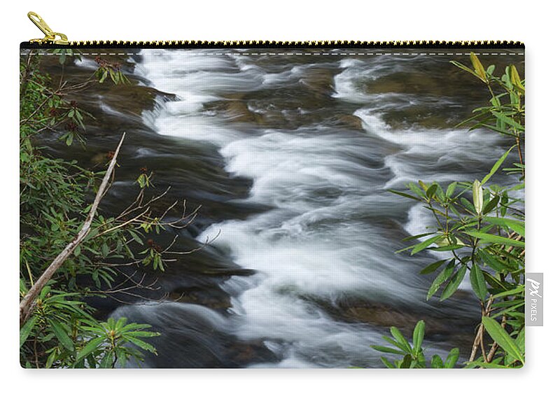Abrams Falls Zip Pouch featuring the photograph Abrams Creek 2 by Phil Perkins
