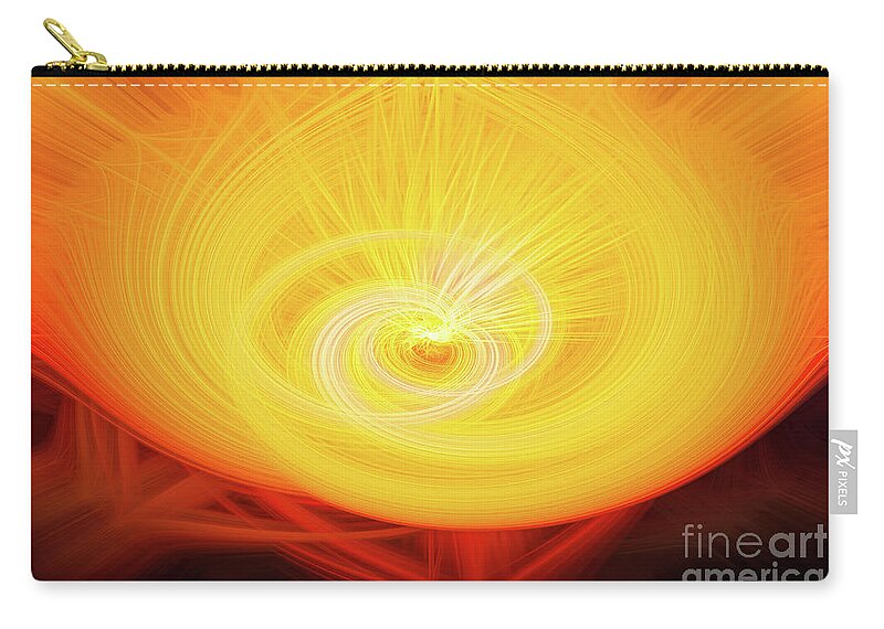 Abstract Zip Pouch featuring the mixed media Abstract 10 by Ed Taylor