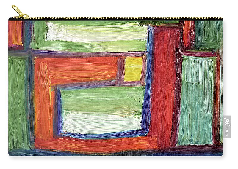 Abstract Carry-all Pouch featuring the painting Abstract 29 by Maria Meester