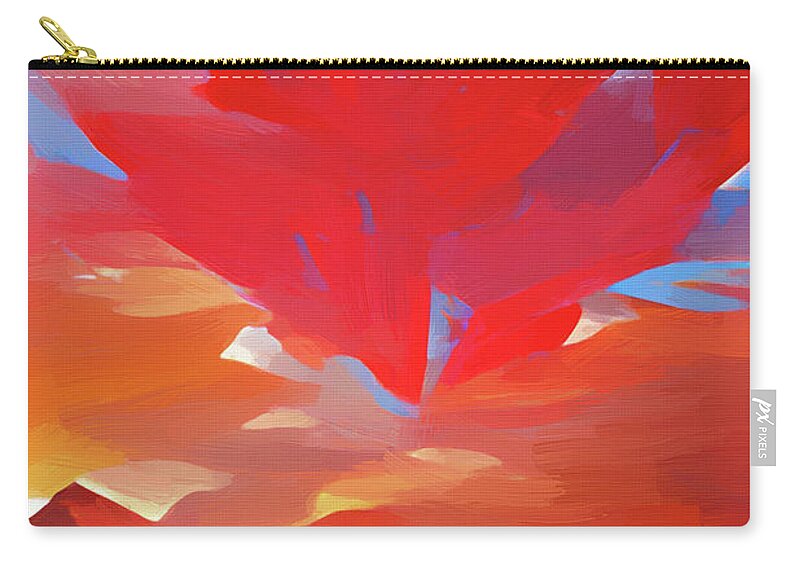 Abstract Zip Pouch featuring the painting Abstract - DWP1980167 by Dean Wittle