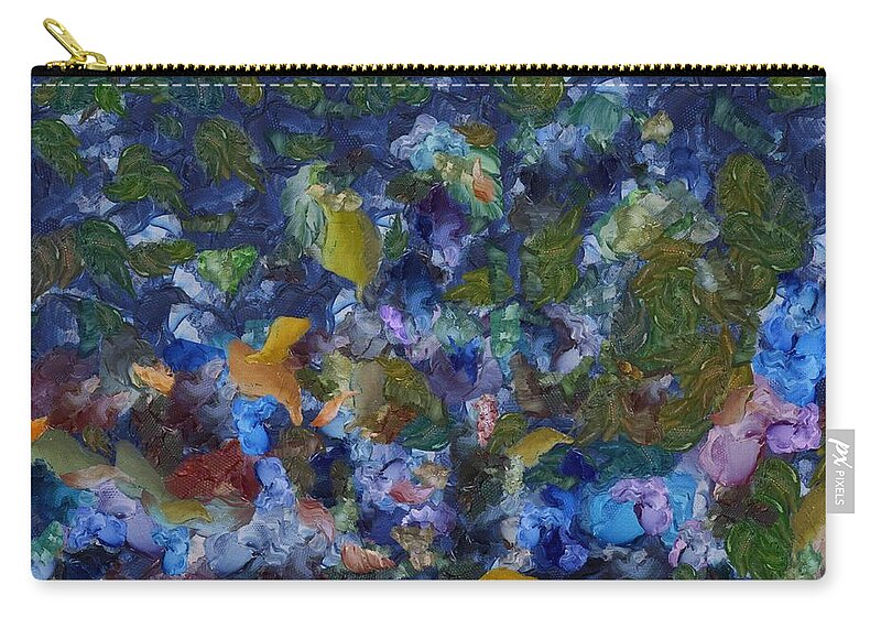 Abstract Carry-all Pouch featuring the digital art Abstract Evening by Christopher Reed