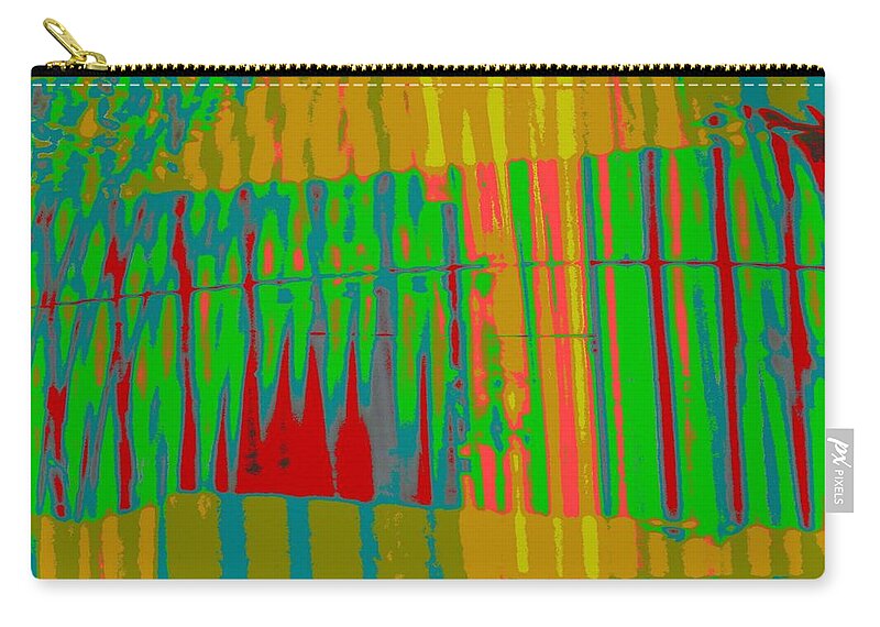 Abstract Zip Pouch featuring the digital art Abstract Expressionaryish 26 by T Oliver