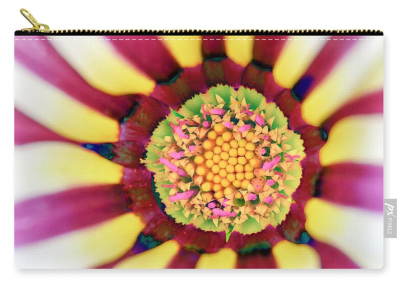 Abstract Zip Pouch featuring the photograph Abstract Flower by WAZgriffin Digital