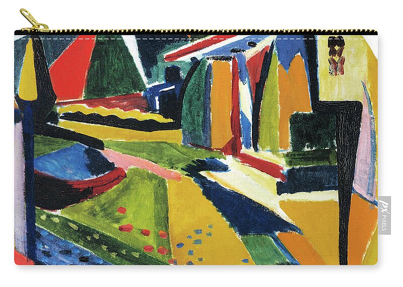 Museum Zip Pouch featuring the painting Abstract Landscape by Henry Lyman Sayen
