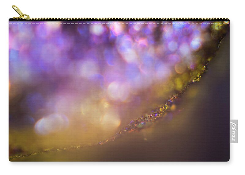 Design Zip Pouch featuring the photograph Abstract play of light by Maria Dimitrova