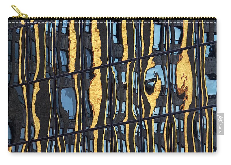 Abstract Zip Pouch featuring the photograph Abstract reflection 1 by Tony Cordoza