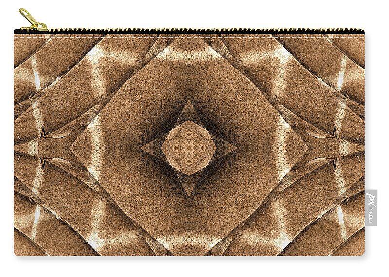 Sepia Tone Zip Pouch featuring the photograph Abstract Stairs 11 by Mike McGlothlen