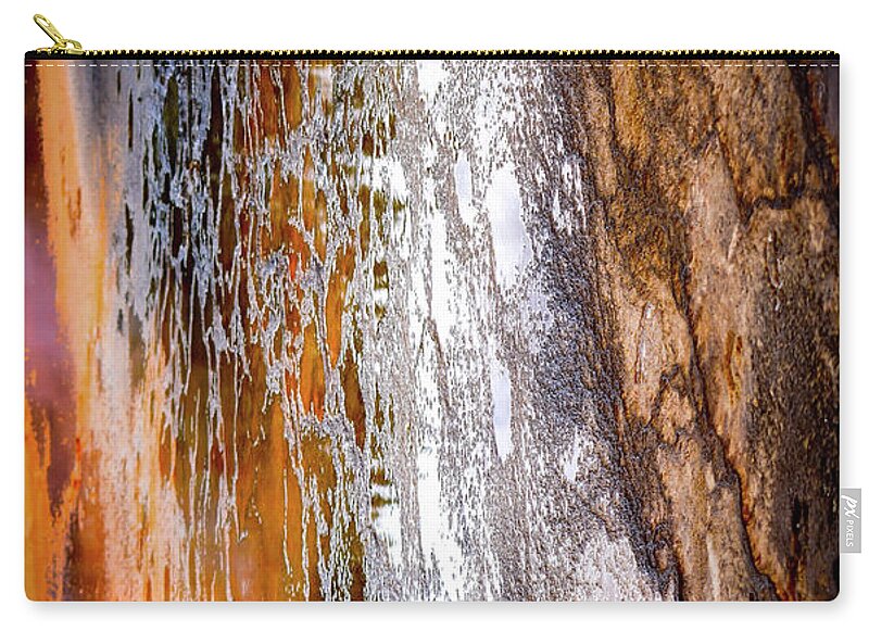 Modern Art Zip Pouch featuring the photograph Abstract Yellowstone Photography 20180518-102 by Rowan Lyford
