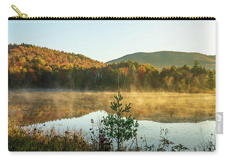 Fall Zip Pouch featuring the photograph Adirondacks Autumn at Tupper Lake 3 by Ron Long Ltd Photography