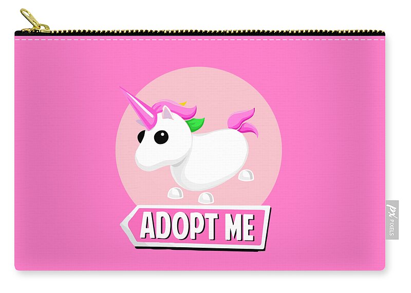 Adopt me unicorn pet Zip Pouch by Artexotica - Pixels
