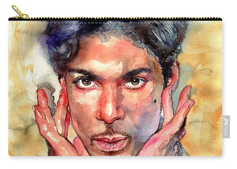 Star Zip Pouch featuring the painting Adore by Suzann Sines