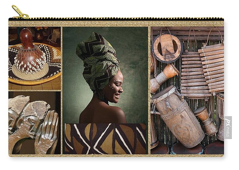 Africa Carry-all Pouch featuring the photograph Africa Still Speaks by Nancy Ayanna Wyatt