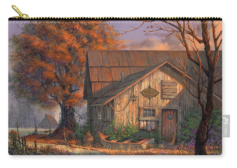 Michael Humphries Zip Pouch featuring the painting Afternoon Delight by Michael Humphries