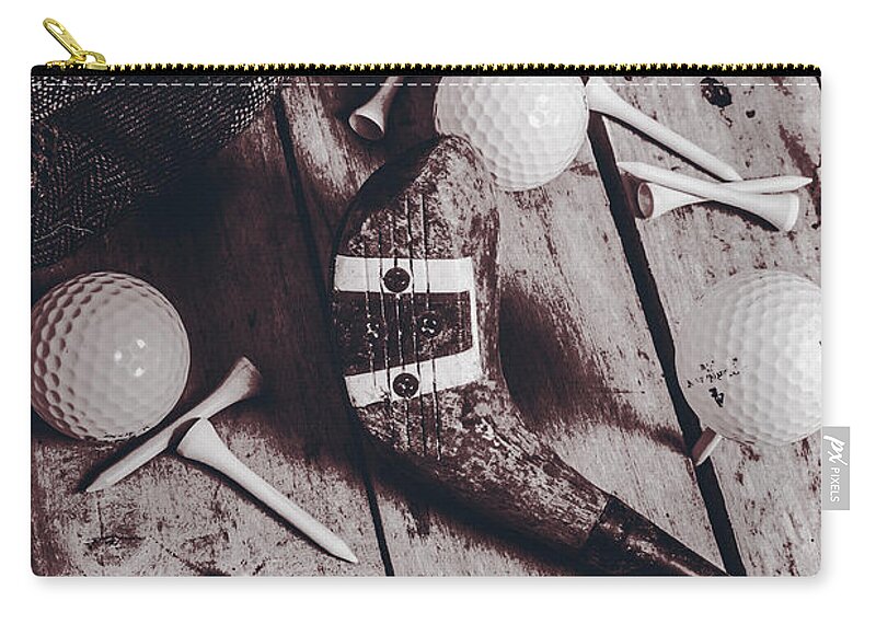 Golfer Zip Pouch featuring the photograph Afternoon tee by Jorgo Photography