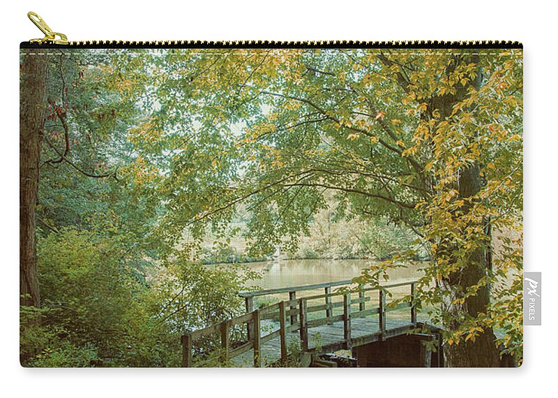 Trees Zip Pouch featuring the photograph Afternoon Walk by John Rivera