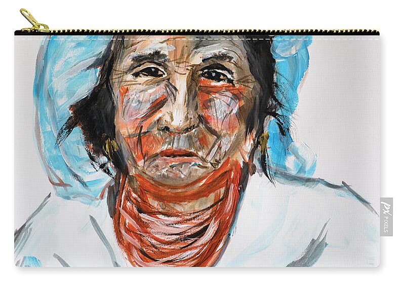 Woman Carry-all Pouch featuring the painting Ageless Beauty by Mark Ross