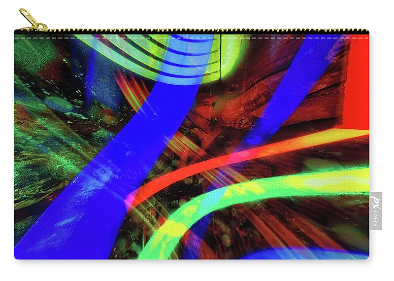 Colours Zip Pouch featuring the digital art Agile by Norman Brule
