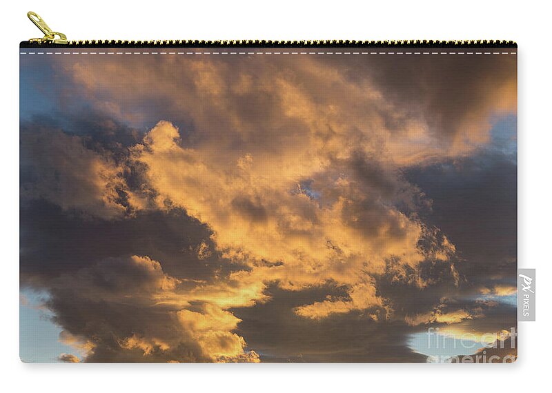Clouds Carry-all Pouch featuring the photograph Air and golden light, sea of clouds by Adriana Mueller