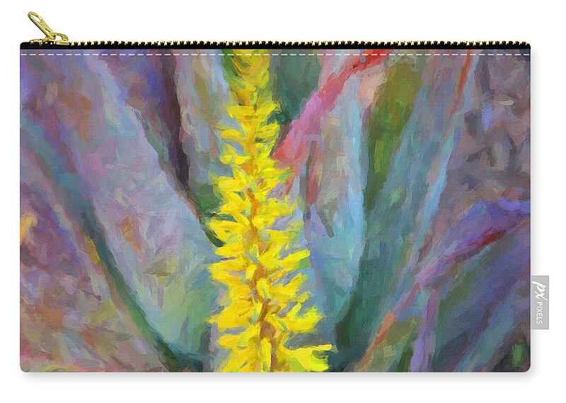 Modern Art Zip Pouch featuring the painting Akira Kaede by Trask Ferrero