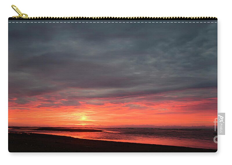 Alaska Zip Pouch featuring the photograph Alaska Sunrise by Patrick Nowotny