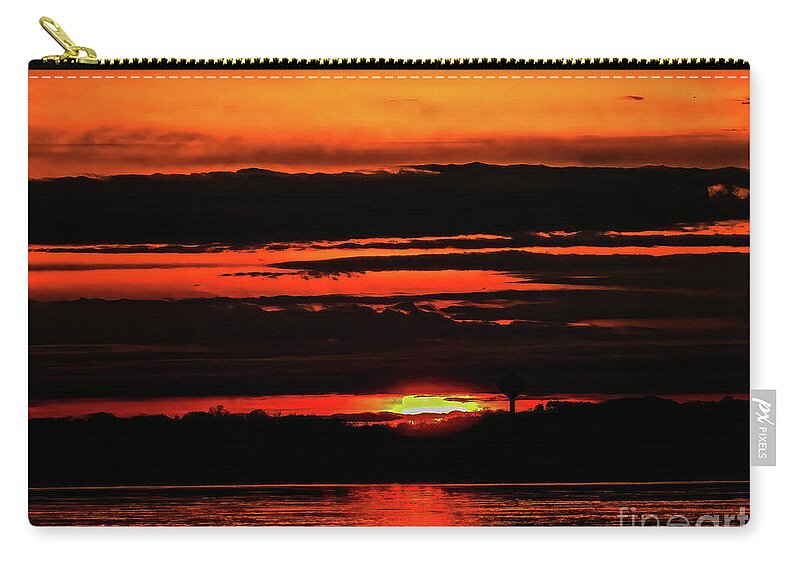 Digital Photography Zip Pouch featuring the photograph All A Glow by Eunice Miller
