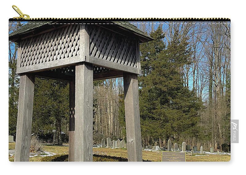 Bell Tower Zip Pouch featuring the photograph All Hallows' Church Bell Tower by Lora J Wilson