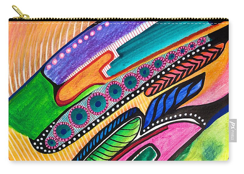  Zip Pouch featuring the painting All Will Be Well by Polly Castor