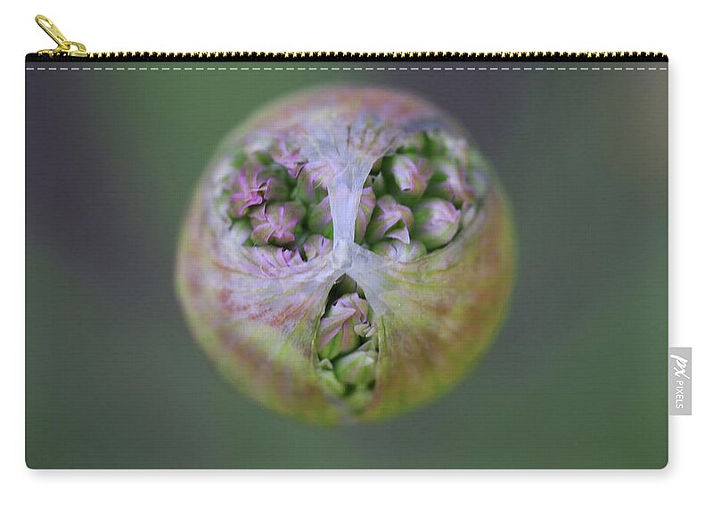  Carry-all Pouch featuring the photograph Allium Covid Flower by Tammy Pool