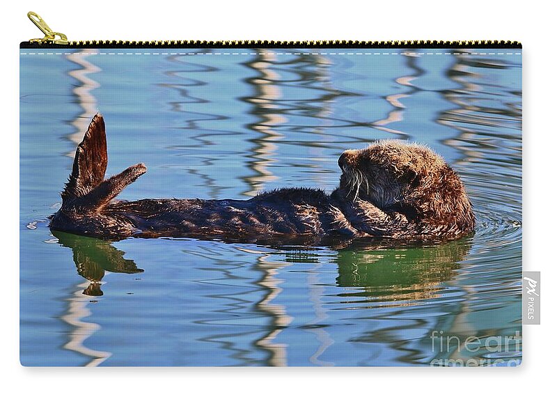 Wildlife Zip Pouch featuring the photograph Almost Asleep by fototaker Tony