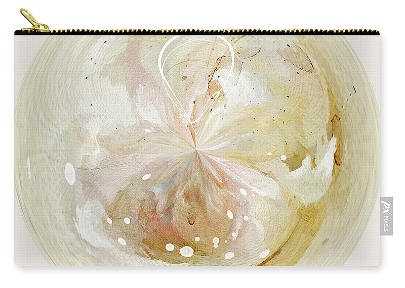 Abstract Art Zip Pouch featuring the photograph Alone in a Crowd - Orb by Karen Lynch