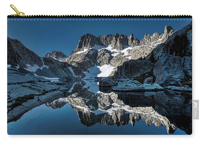Landscape Carry-all Pouch featuring the photograph Alpine Blue Reflection by Romeo Victor
