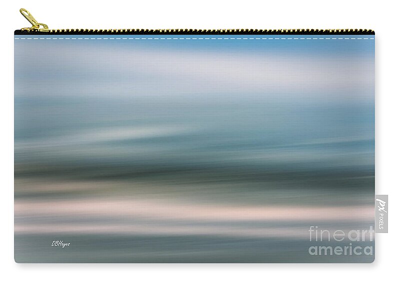 Impressions Zip Pouch featuring the photograph Altered Reality 44 - Impressionistic Sea Scene by DB Hayes