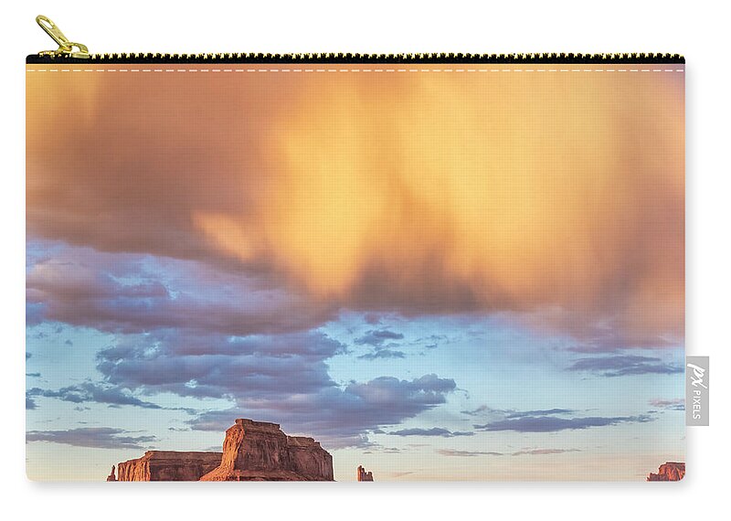 Clouds Zip Pouch featuring the photograph Amazing Cloud Sunset by Jurgen Lorenzen