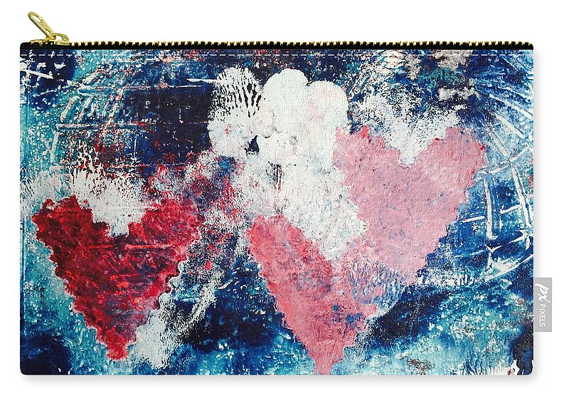 America Zip Pouch featuring the painting America's Valentine by Tommy McDonell