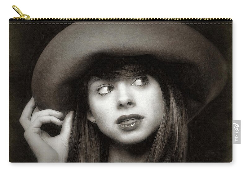 Lady Zip Pouch featuring the photograph Amy ... by Chuck Caramella