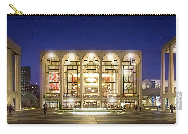 Lincoln Center Carry-all Pouch featuring the photograph An Evening at Lincoln Center by Mark Andrew Thomas