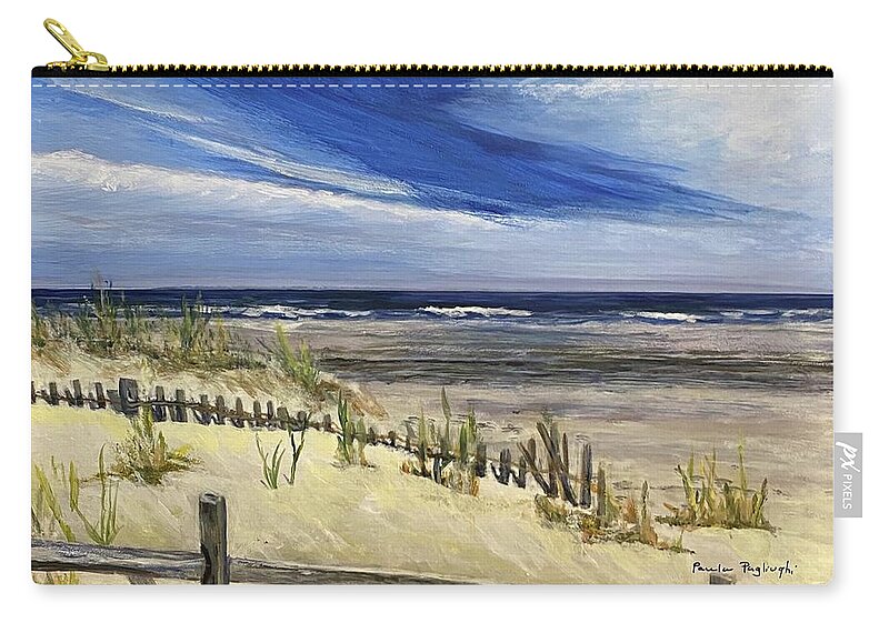 Painting Zip Pouch featuring the painting An Ever Changing Canvas by Paula Pagliughi