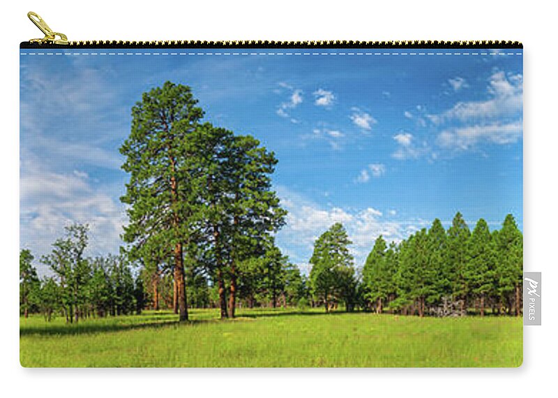 Arizona Zip Pouch featuring the photograph Anasazi Meadow on Campbell Mesa by Jeff Goulden