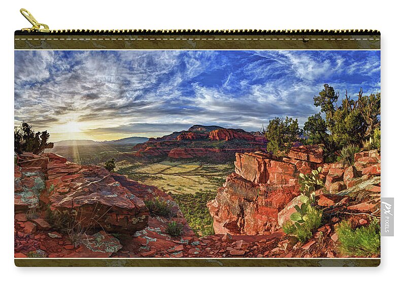 Artistic Rendering Zip Pouch featuring the photograph Ancient Vision by ABeautifulSky Photography by Bill Caldwell