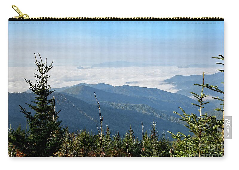 Andrews Bald Zip Pouch featuring the photograph Andrews Bald 10 by Phil Perkins