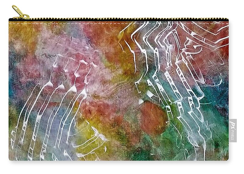 Abstract Zip Pouch featuring the painting Angels Among Us by Jim Whalen