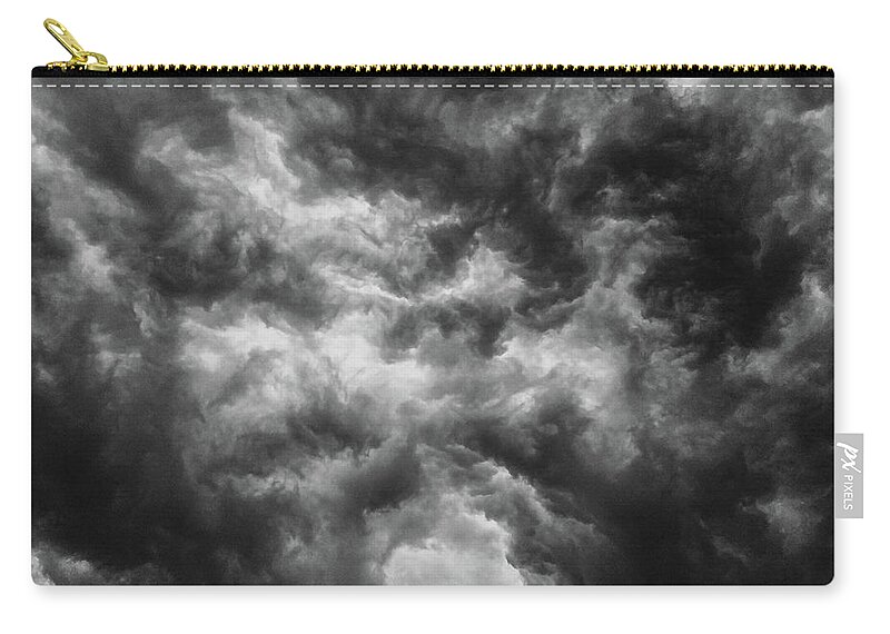 Clouds Zip Pouch featuring the photograph Angry Clouds by Louis Dallara