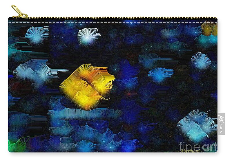 Stars Zip Pouch featuring the painting Another Starry Starry Vincent Van Gogh Social Distance Night Number 2 by Aberjhani