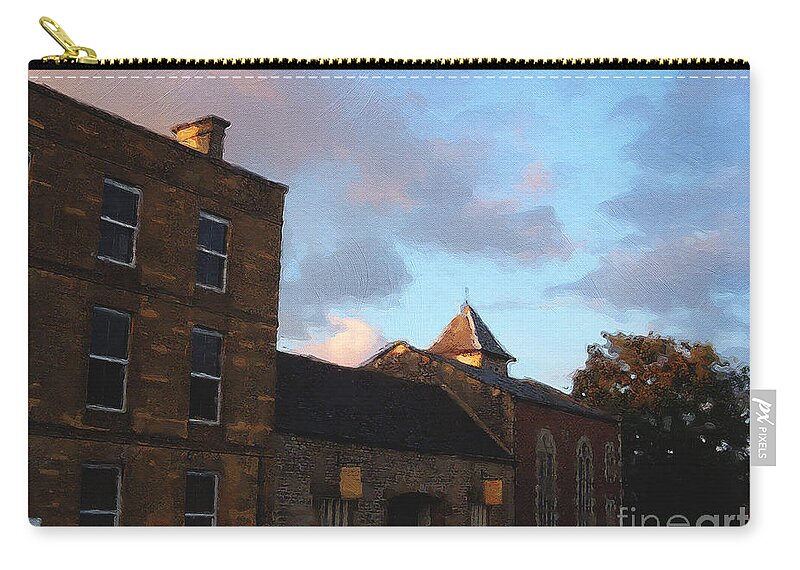 Cotswolds Zip Pouch featuring the photograph Another Street in Stow by Brian Watt