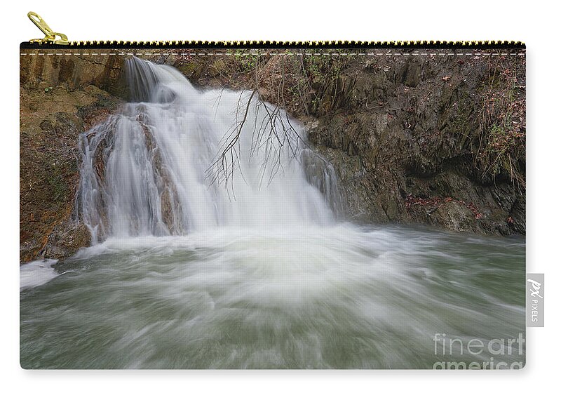 Triple Falls Zip Pouch featuring the photograph Another Waterfall On Bruce Creek 5 by Phil Perkins