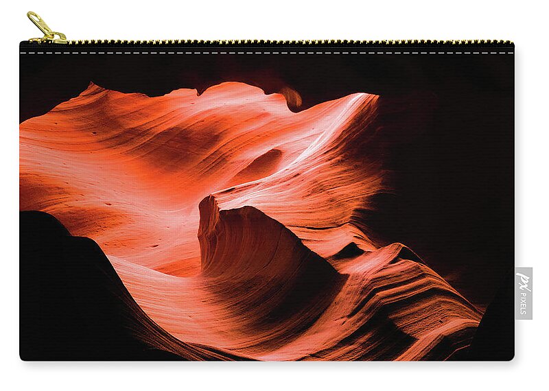 Antelope Canyon Zip Pouch featuring the photograph Antelope Canyon V by George Harth