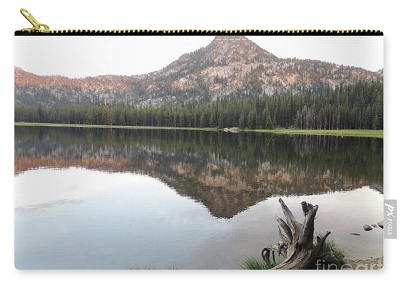 Lake Zip Pouch featuring the photograph Anthony Lake at Sunset by Julie Rauscher